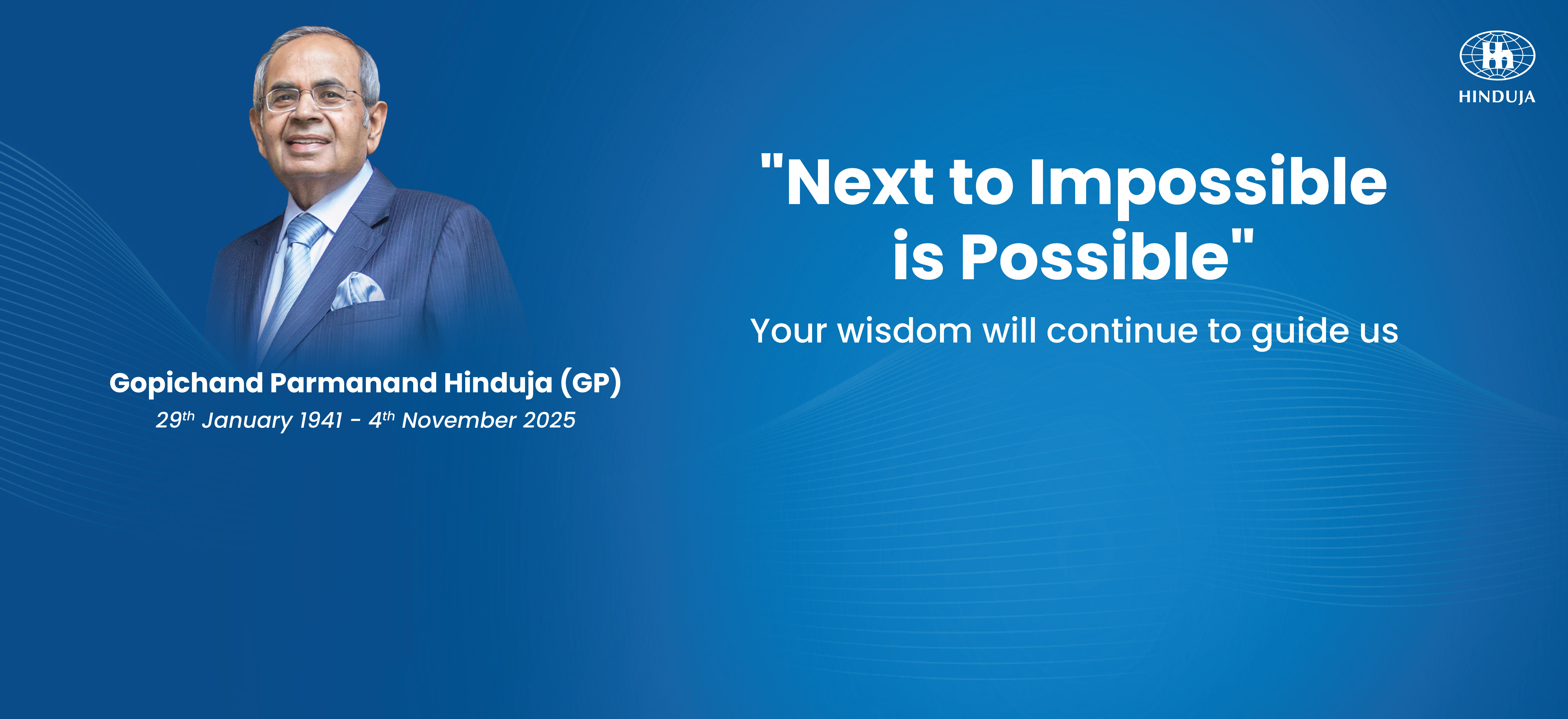 G. P. Hinduja Demise